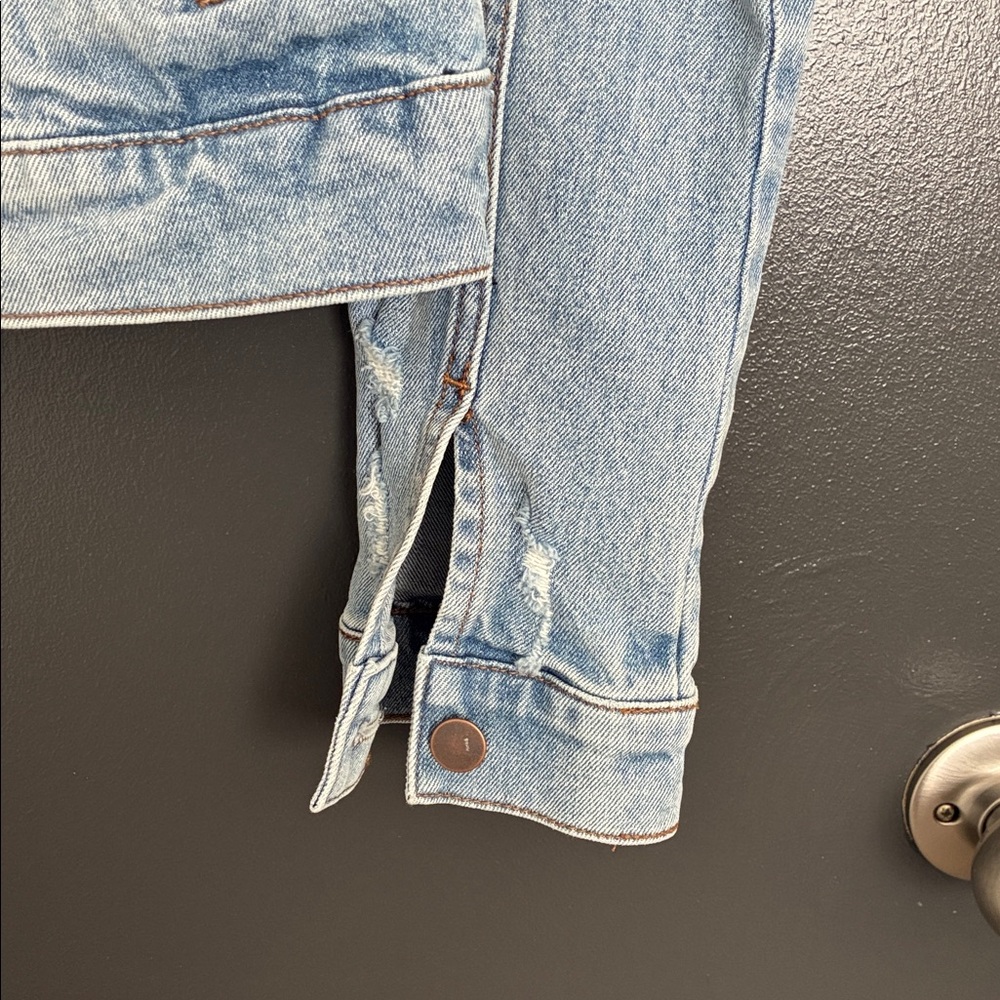 Kut from the Kloth Julia Denim Jacket Sz S - Picture 7 of 10